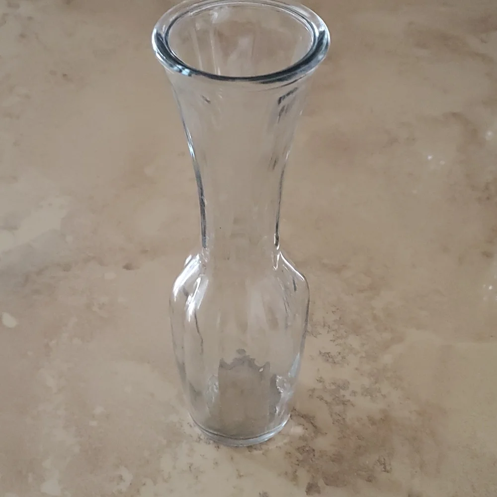 Textured Glass Vase nwot